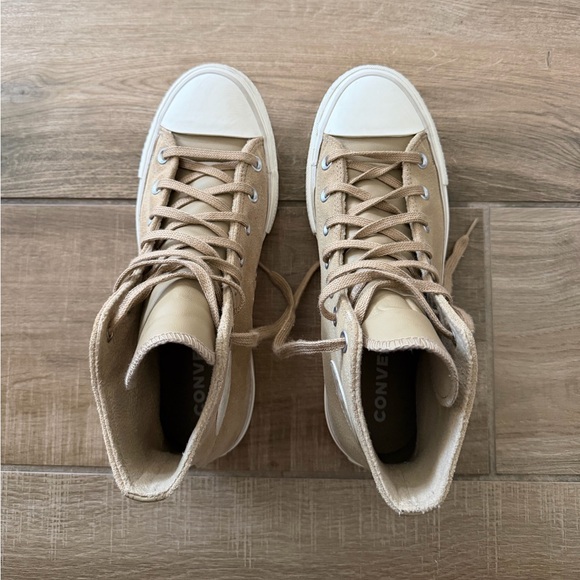 Custom Suede Platform High-Top Converse - Picture 3 of 6